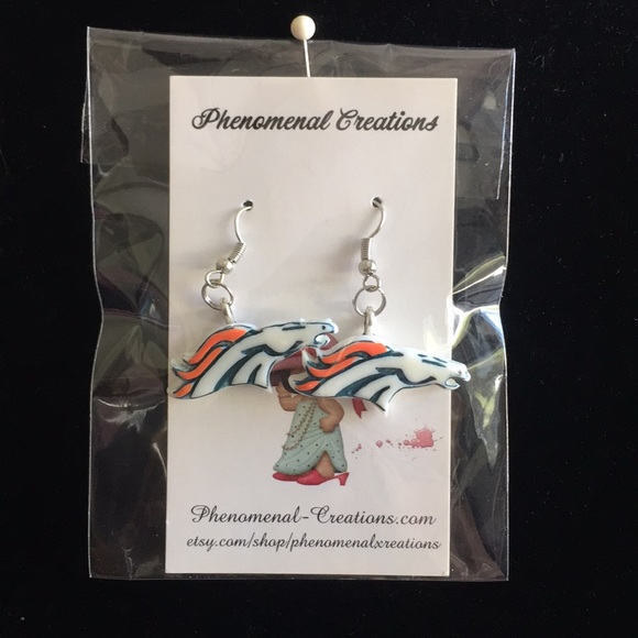 Phenomenal Creations Jewelry - BRONCOS earrings